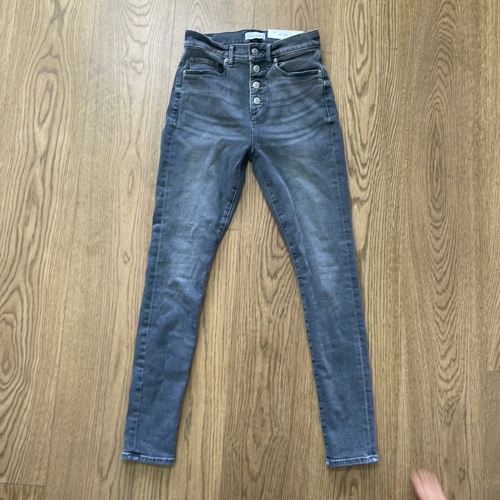 LOFT High waist skinny jeans size 25/0 Grey